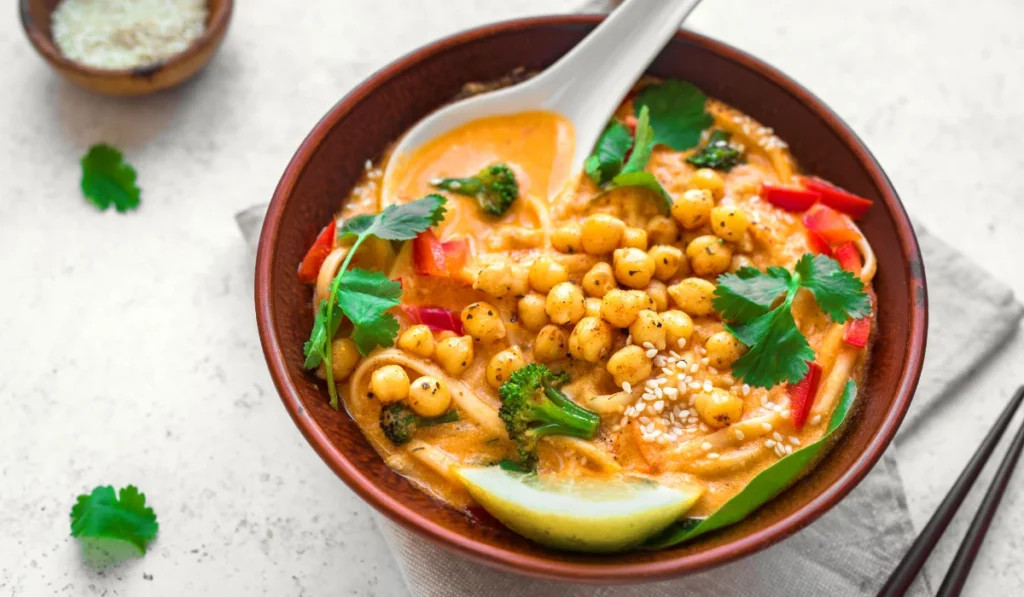 Chickpea Laksa Soup