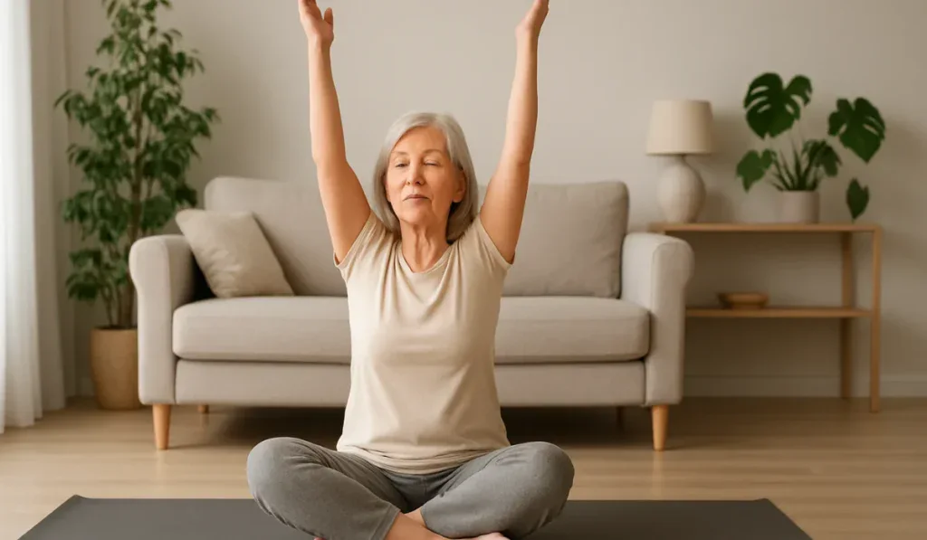 Deep Breathing With Overhead Stretch