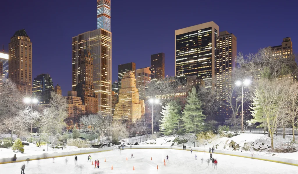 Ice Skating in Central Park