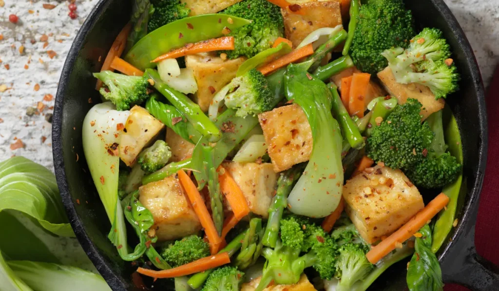 Stir-fried Tofu and Vegetables