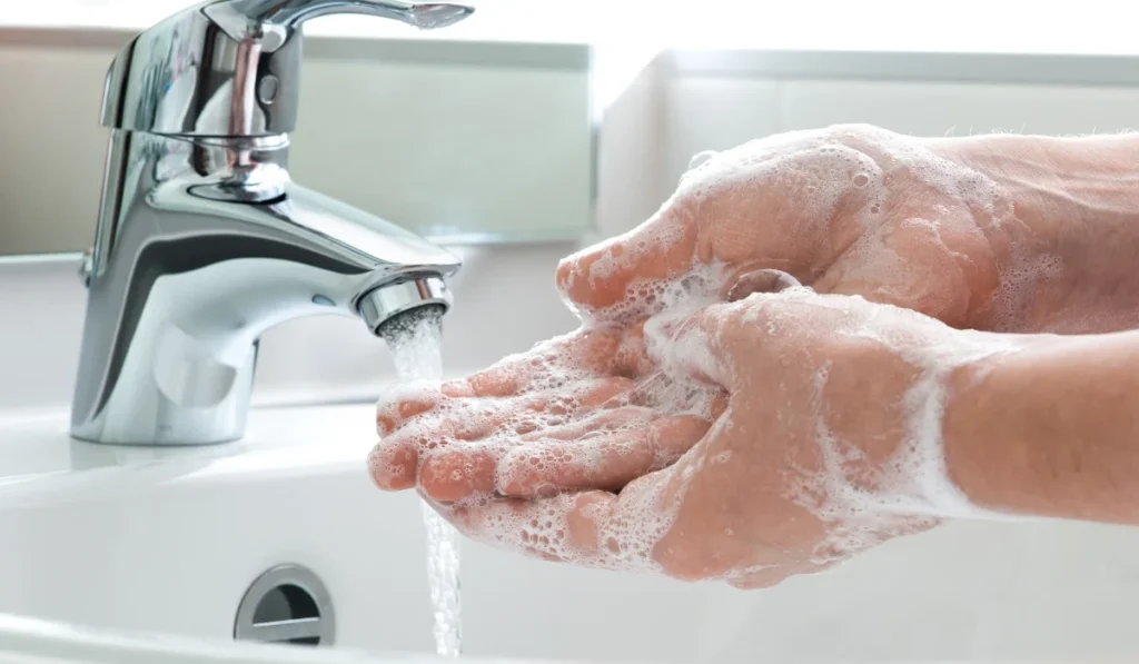 washing hand